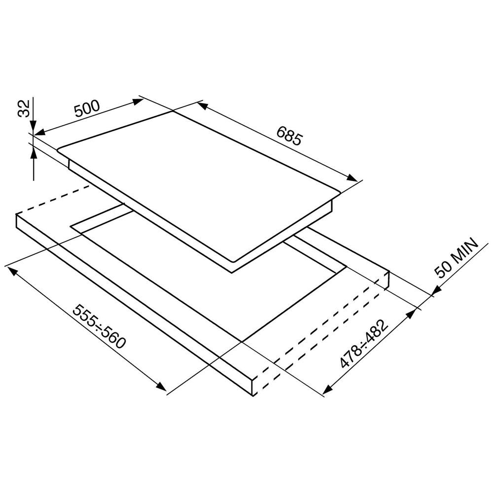 Piano Cottura SE70SGH-5 a Gas 5 Fuochi Gas Colore Acciaio Inox - Foto 2