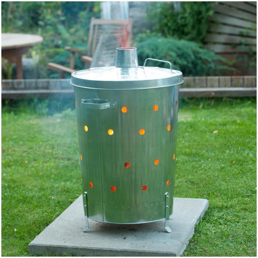 Inceneritore Da Giardino In Acciaio Zincato 46x72 Cm 6070464 - Foto 1