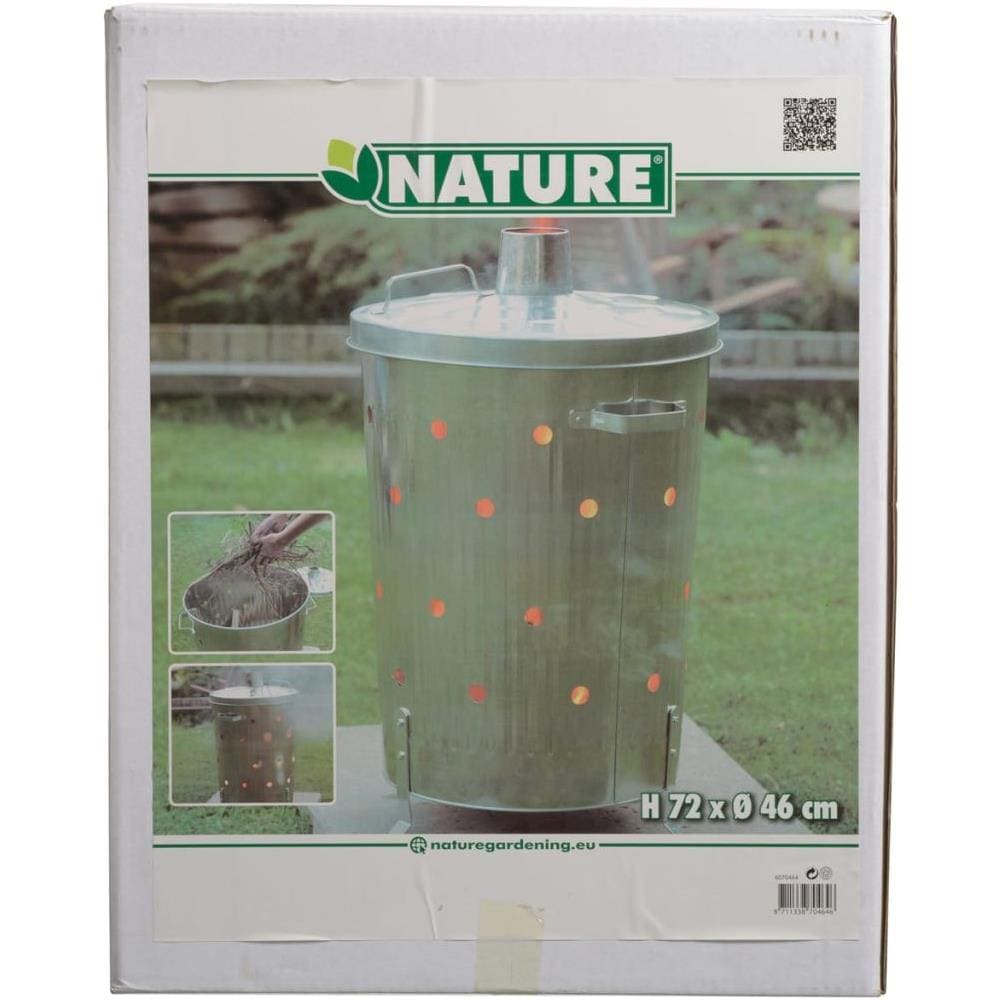 Inceneritore Da Giardino In Acciaio Zincato 46x72 Cm 6070464 - Foto 9