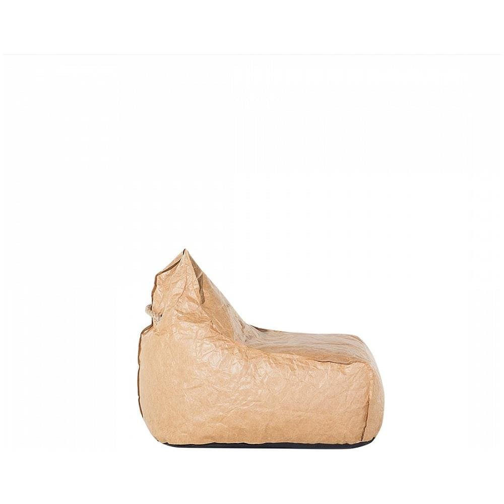 Poltrona Sacco In Poliestere Marrone Drop - Foto 2
