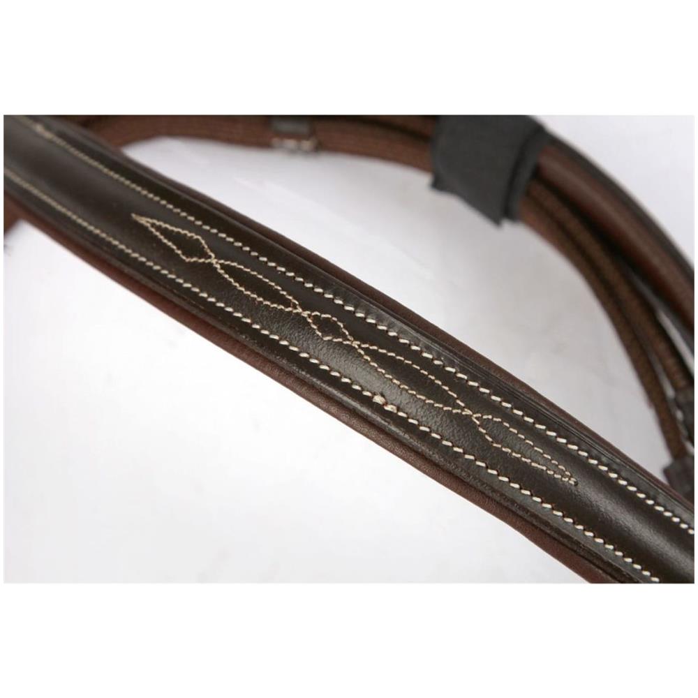Briglie A Morso Classic In Pelle Marrone Per Pony 324911 - Foto 4
