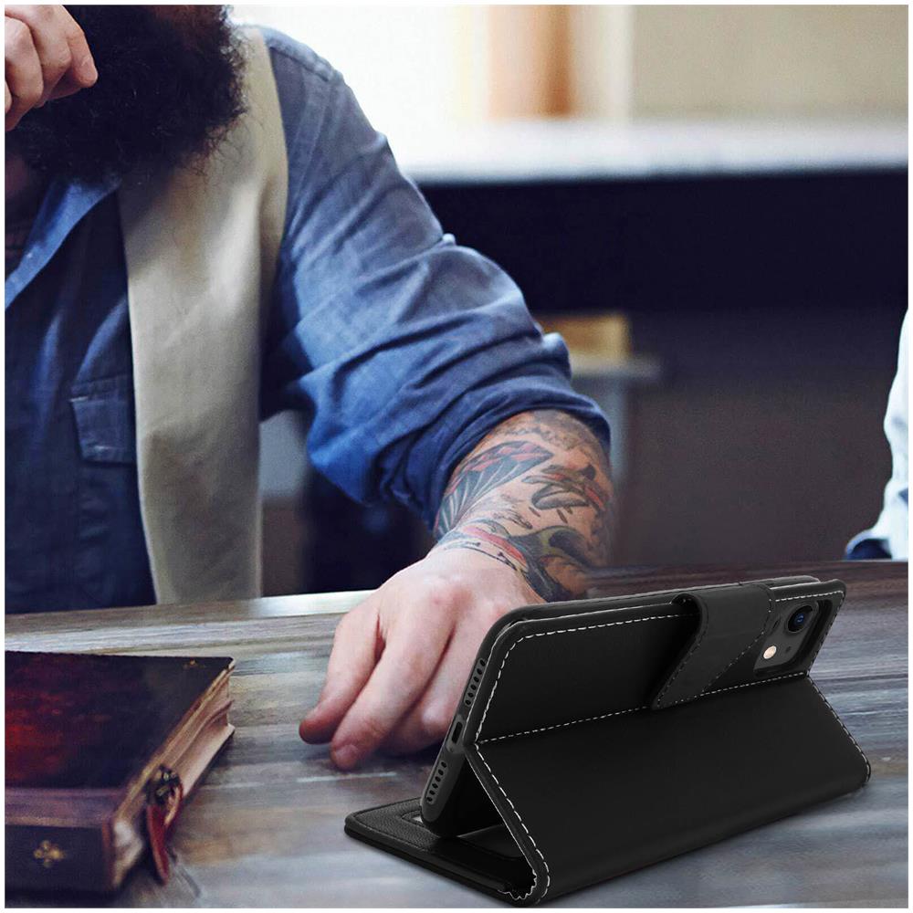 Custodia Apple Iphone 11 A Portafoglio Funzione Supporto - Nero - Foto 5