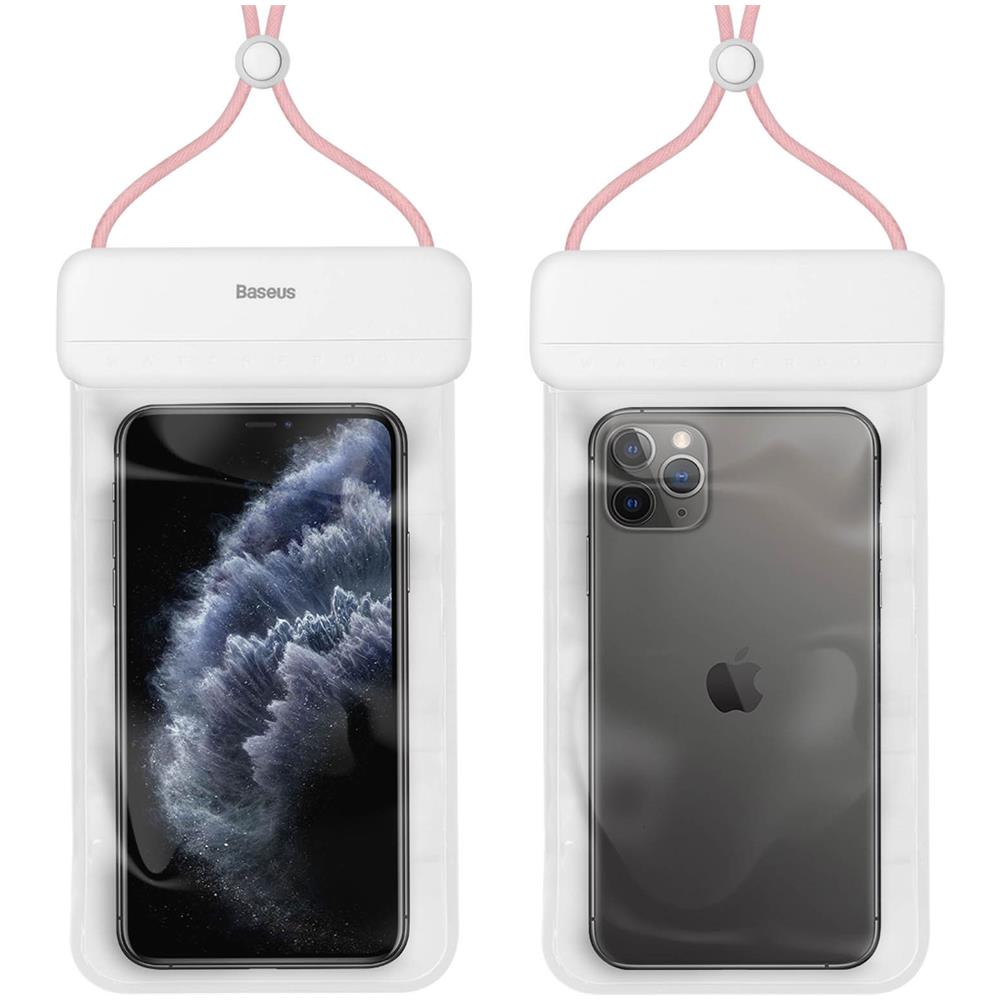 Custodia Impermeabile Smartphone Fino A 7,2 Pollici Touch Let's Go Baseus Rosa - Foto 1