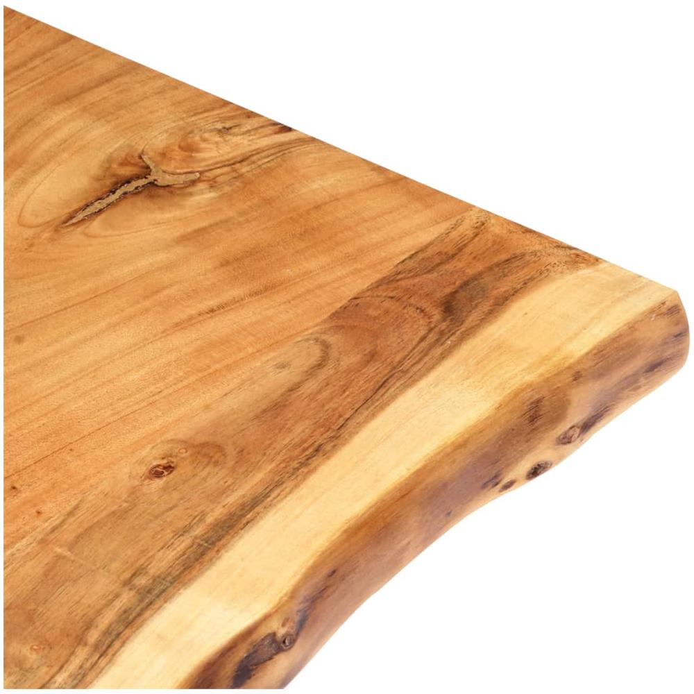 Piano del Tavolo in Legno Massello di Acacia 118x (50-60) x2,5 cm - Foto 3