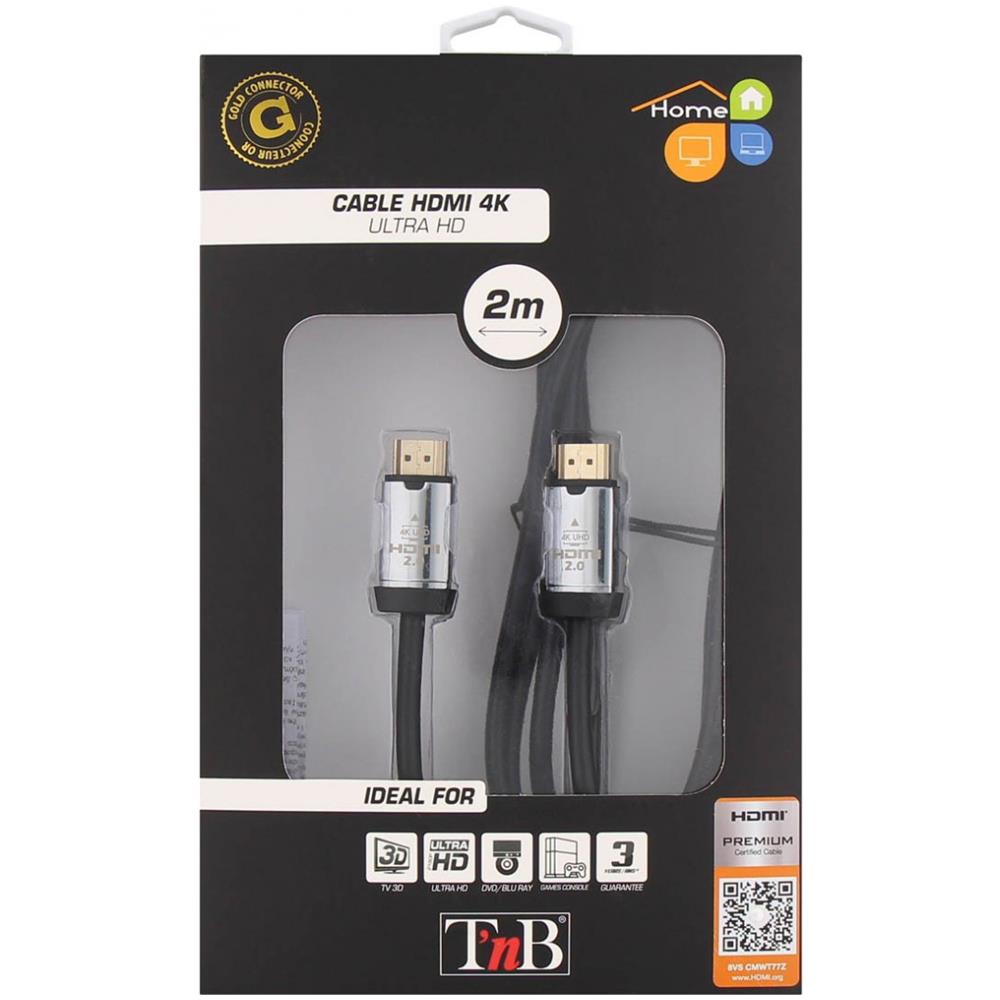 HDMI4K2 2m HDMI Type A (Standard) HDMI Type A (Standard) Nero, Argento cavo HDMI - Foto 4