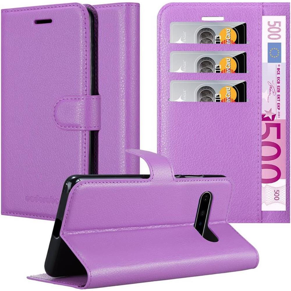 Custodia Compatibile Con Lg V60 Thinq In Violetta Ametista - Coperchio Protettiva Con Chiusura Magnetica, Funzione Stand E Tasca Per Le Carte - Foto 1