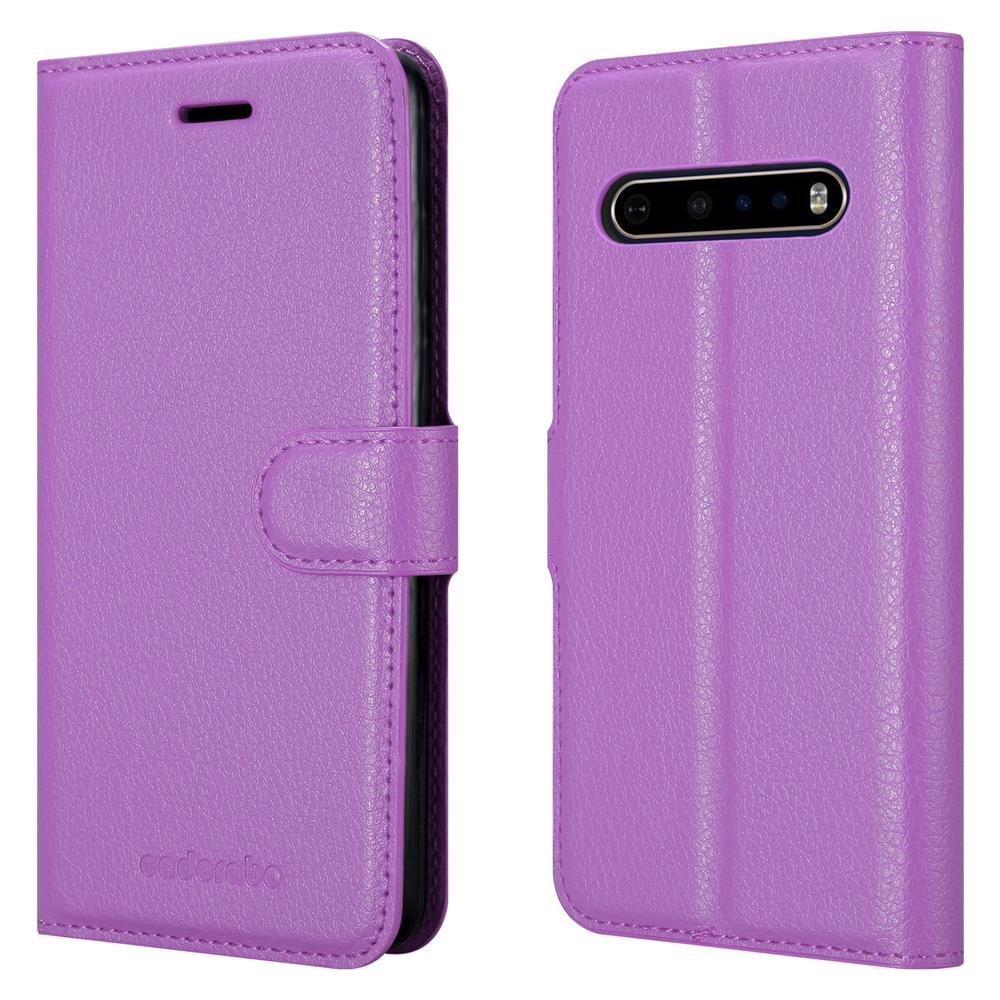 Custodia Compatibile Con Lg V60 Thinq In Violetta Ametista - Coperchio Protettiva Con Chiusura Magnetica, Funzione Stand E Tasca Per Le Carte - Foto 8