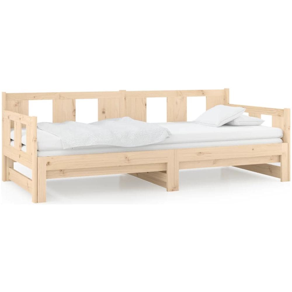 Dormeuse Estraibile In Legno Massello Di Pino 2x (90x190) Cm - Foto 1