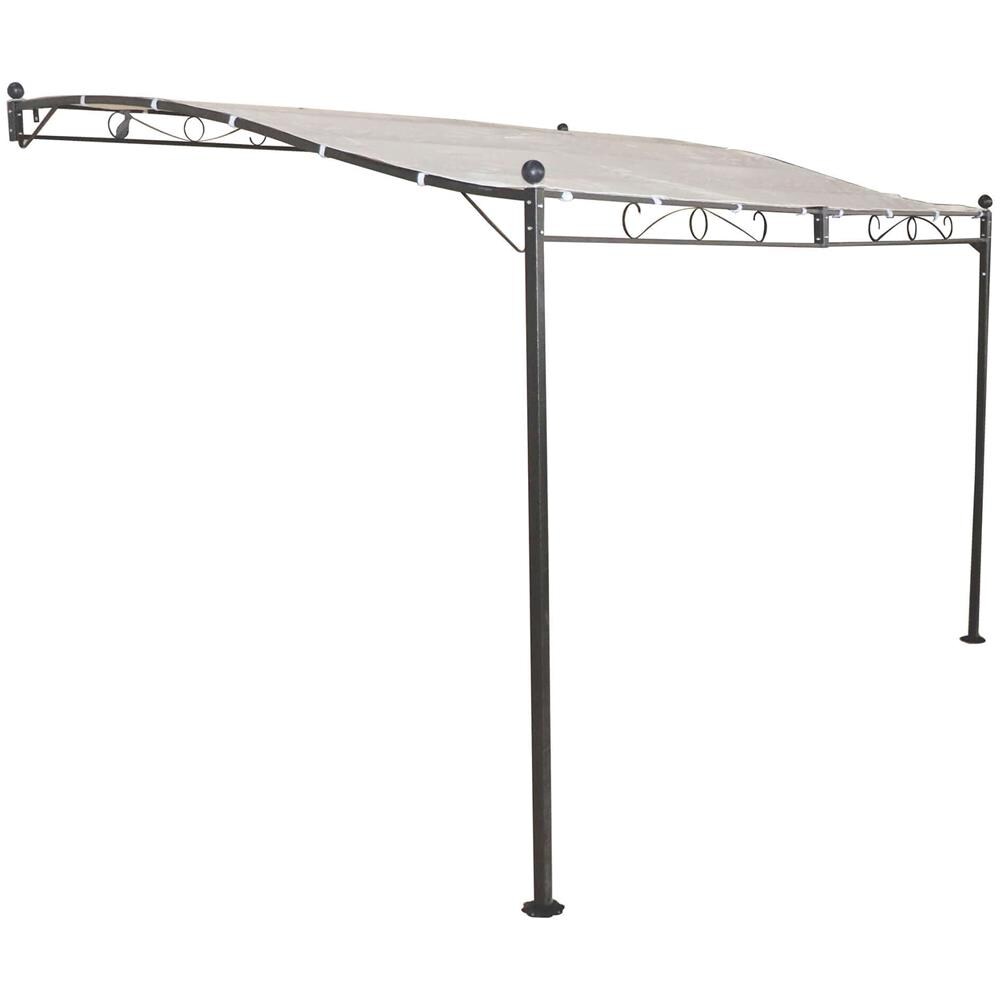 Pegasus - Pergola Onda Da Giardino Addossata In Acciaio 3,5 X 2,5 M - Foto 1