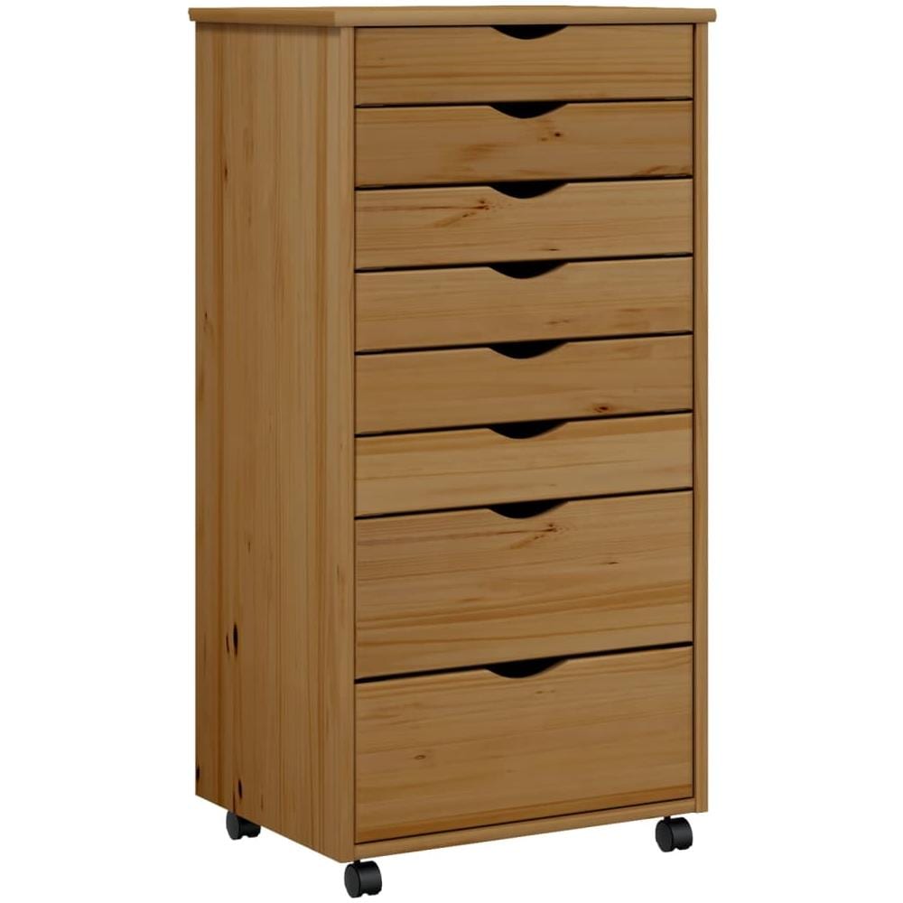 Armadietto Rotante con Cassetti MOSS Miele Legno Massello Pino - Foto 2