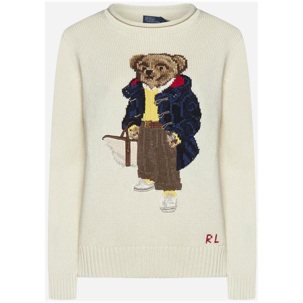 Donna Maglia Ralph Lauren ''polo Bear'' In Cotone Tg Xl - Foto 1