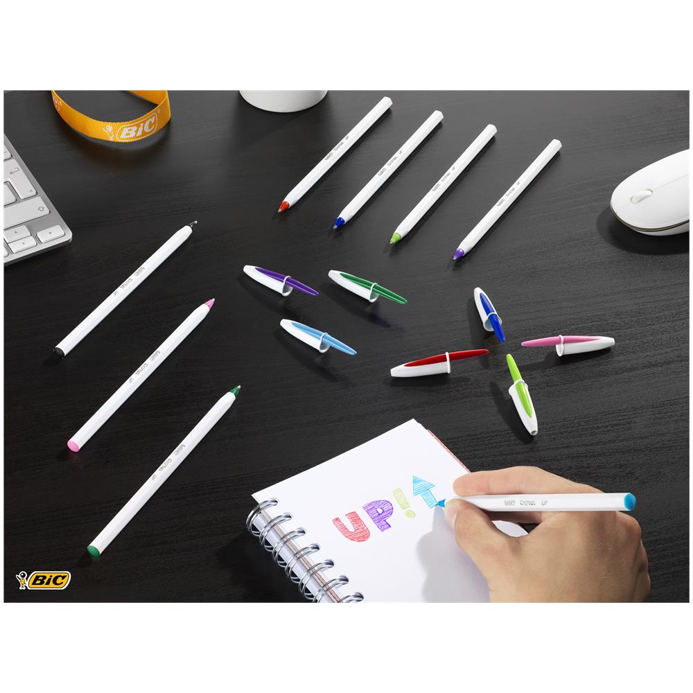 Cristal Up, Penne a Sfera in Colori Assortiti (Punta 1.2mm), Confezione da 4 - Foto 3