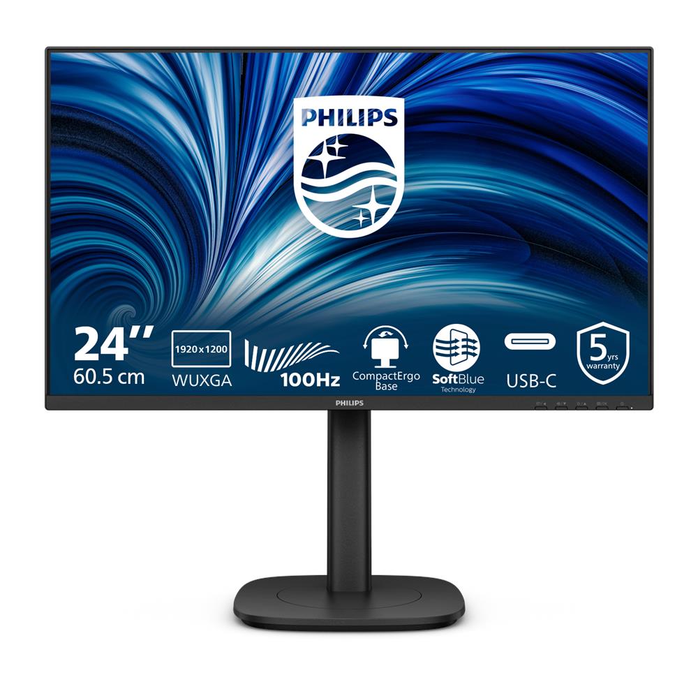 3000 series 24B2N3200D / 00 Monitor PC 61,2 cm (24.1") 1920 x 1200 Pixel WUXGA LCD Nero - Foto 1