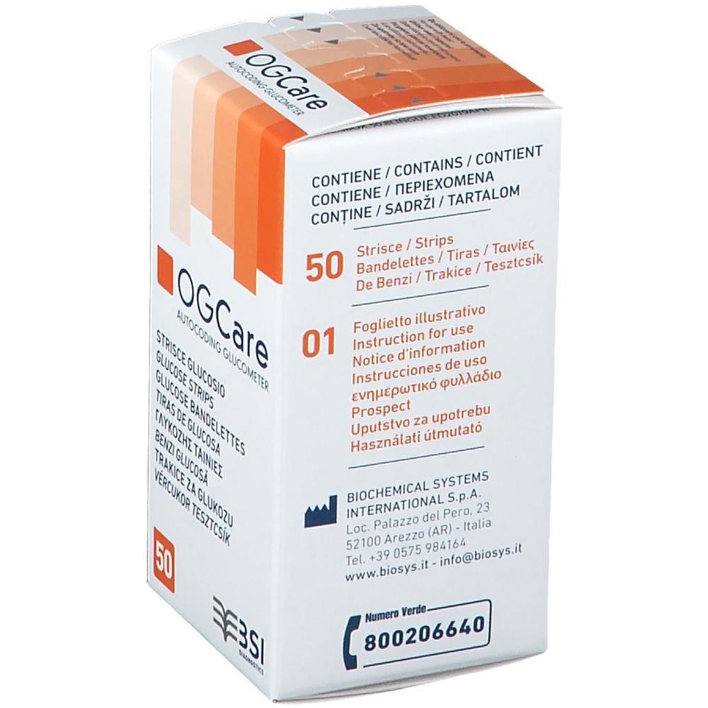 Strisce Misurazione Glicemia Ogcare 50 Pezzi - Foto 2