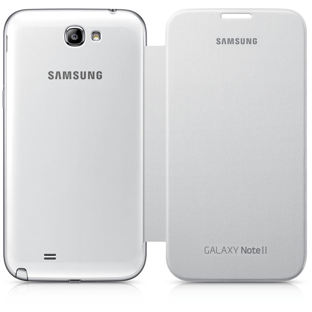 Flip Cover Custodia per Galaxy Note - Bianco - Foto 2
