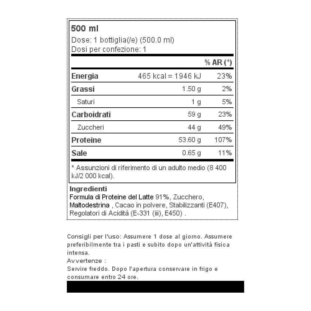 Muscle Protein Shake 500 Ml - Cioccolato - Foto 2