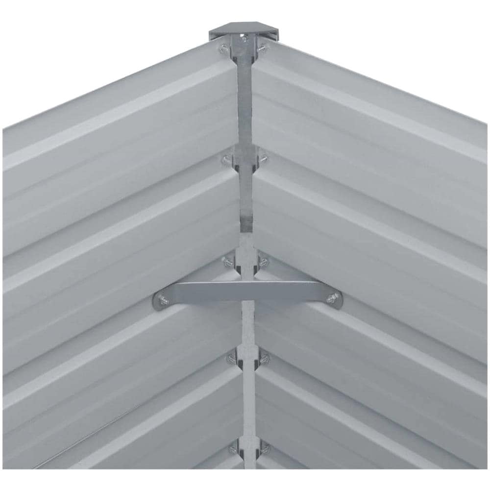 Letto Di Coltura Rialzato 160x80x77 Cm In Acciaio Zincato Verde - Foto 5