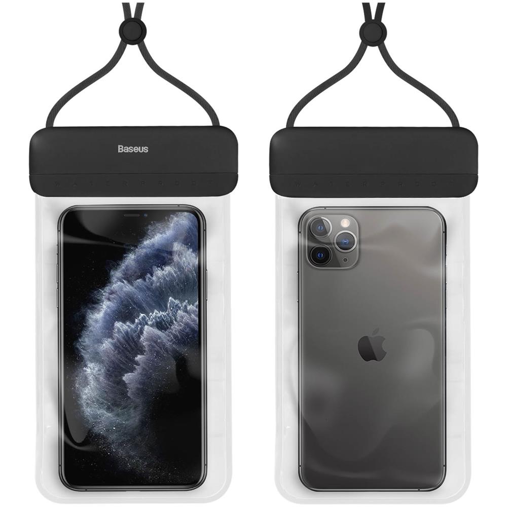 Custodia Impermeabile Smartphone Fino A 7,2 Pollici Touch Let's Go Baseus Nero - Foto 1