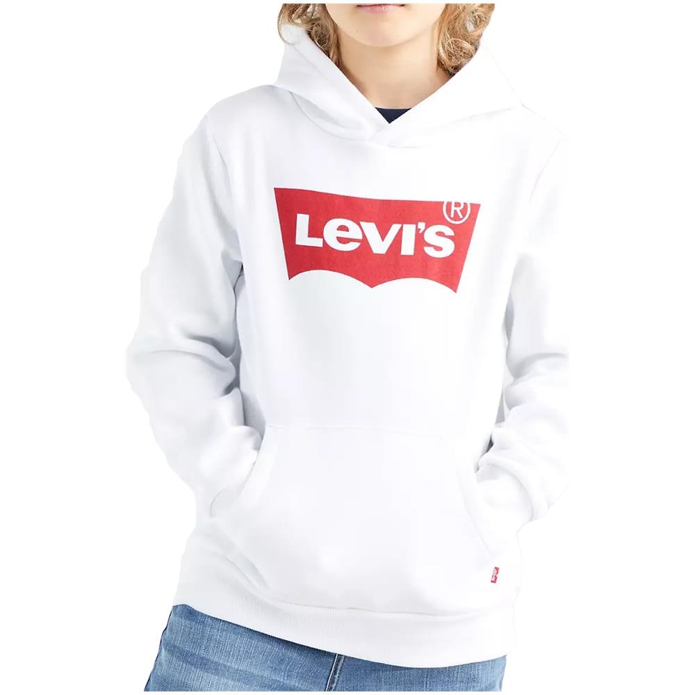 Felpa Da Ragazzi Con Cappuccio Batwing Screenprint Bianca Taglia 16 A Codice 9e8778-001 - Foto 1