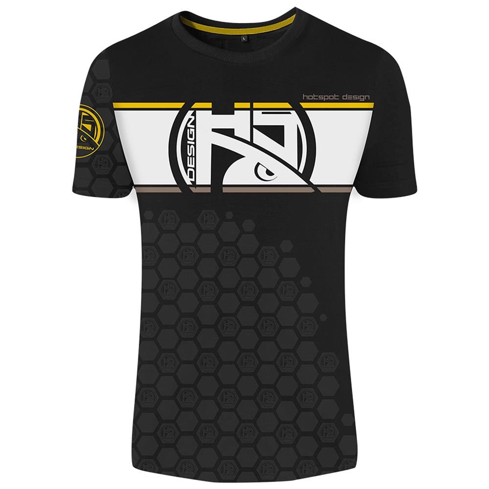 T-shirt Linear Catfish M Nero / giallo - Foto 3