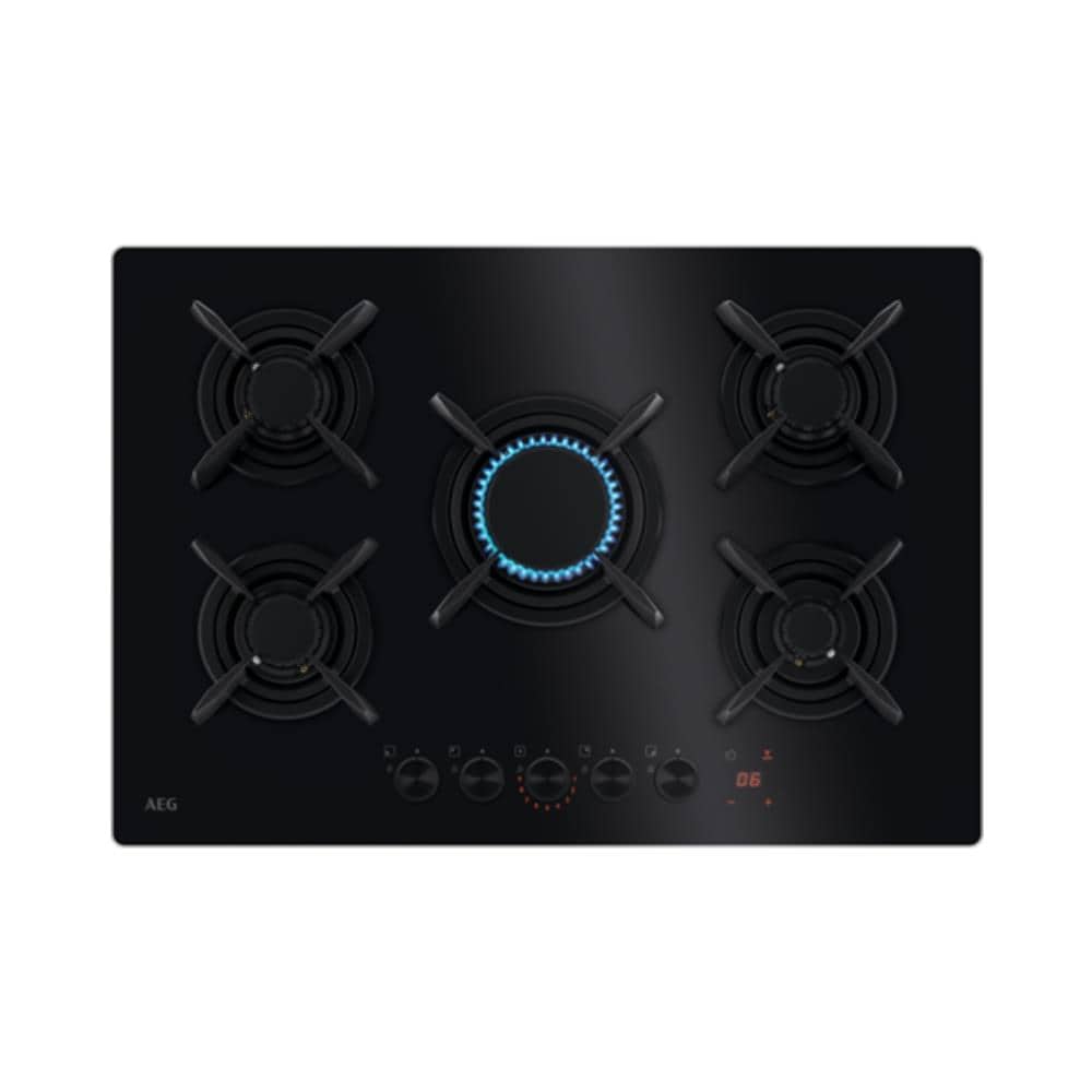 Piano Cottura HKB75453NB a Gas 5 Fuochi Gas Colore Nero - Foto 1