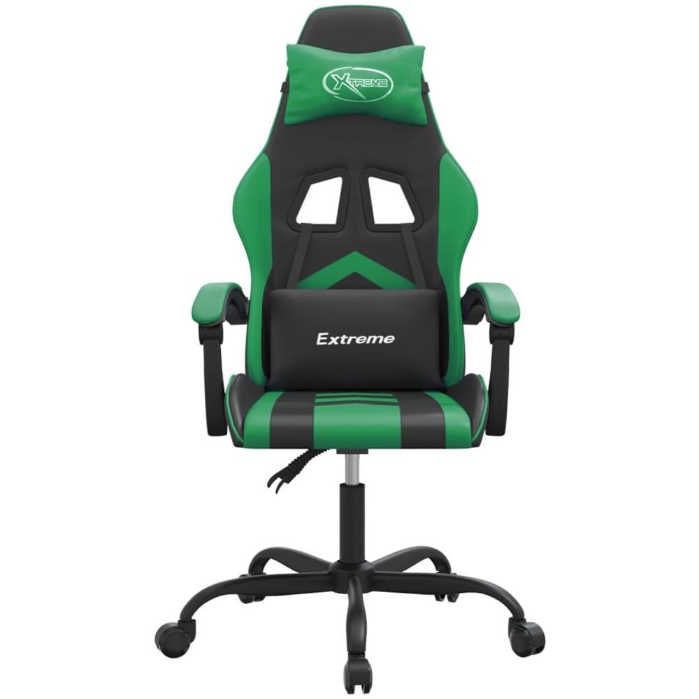 Sedia Da Gaming Nera E Verde In Similpelle - Foto 3