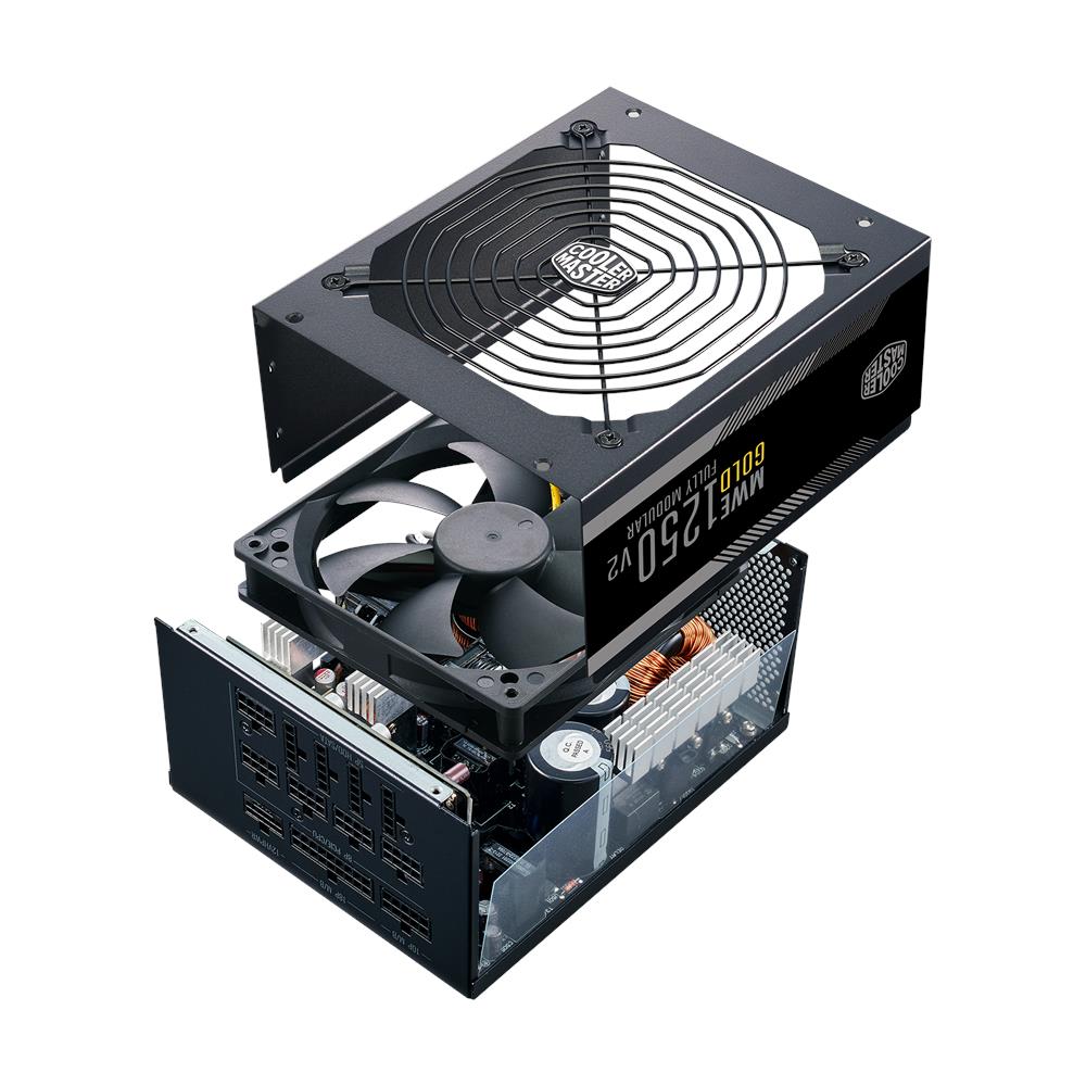 Alimentatore PC Modulare MWE Gold 1250 - V2 ATX 3.0 1250 W 24-pin ATX Colore Nero - Foto 8