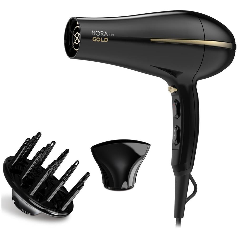 Asciugacapelli GH0825 Bora Gold 2200 W Colore Nero - Foto 1