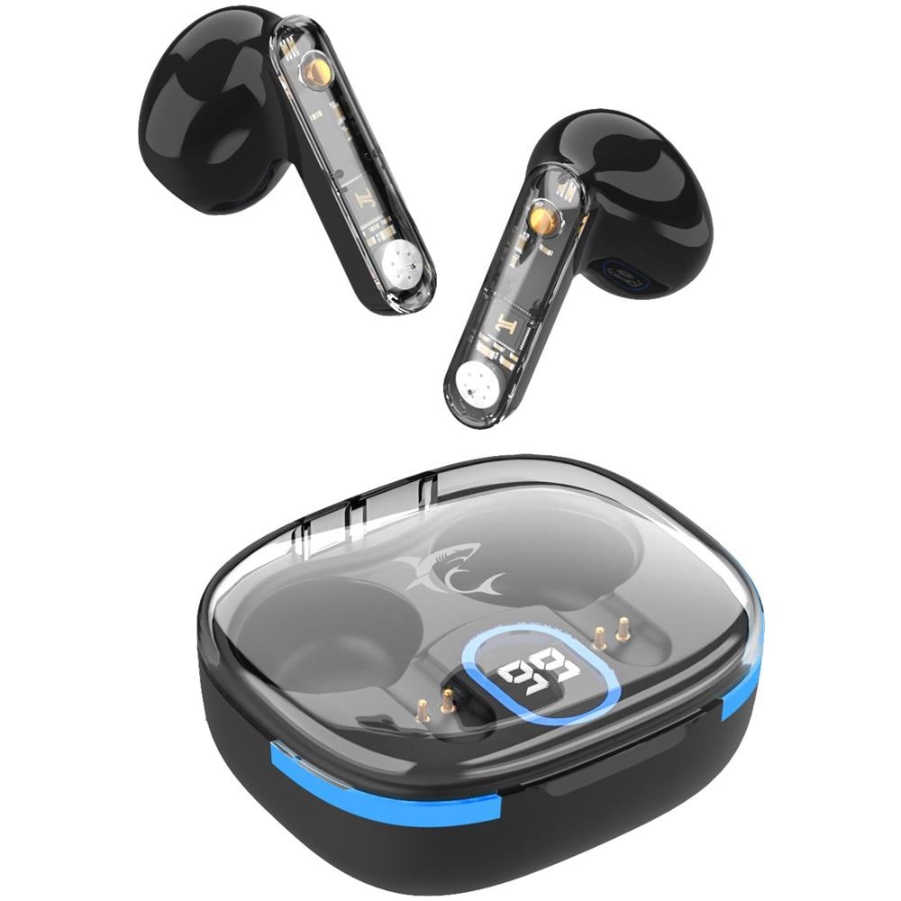Auricolari Wireless Bluetooth V5.3 Custodia Di Ricarica Con Display Nero - Foto 1