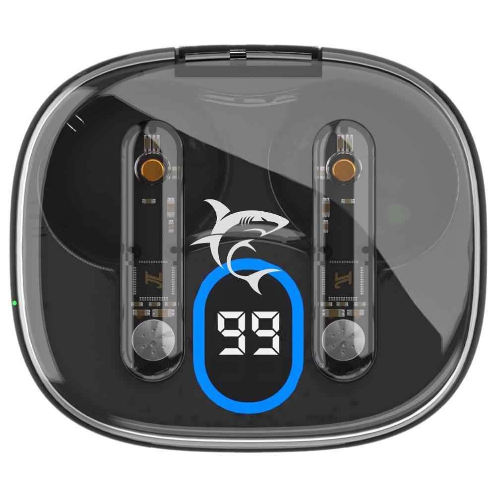 Auricolari Wireless Bluetooth V5.3 Custodia Di Ricarica Con Display Nero - Foto 2