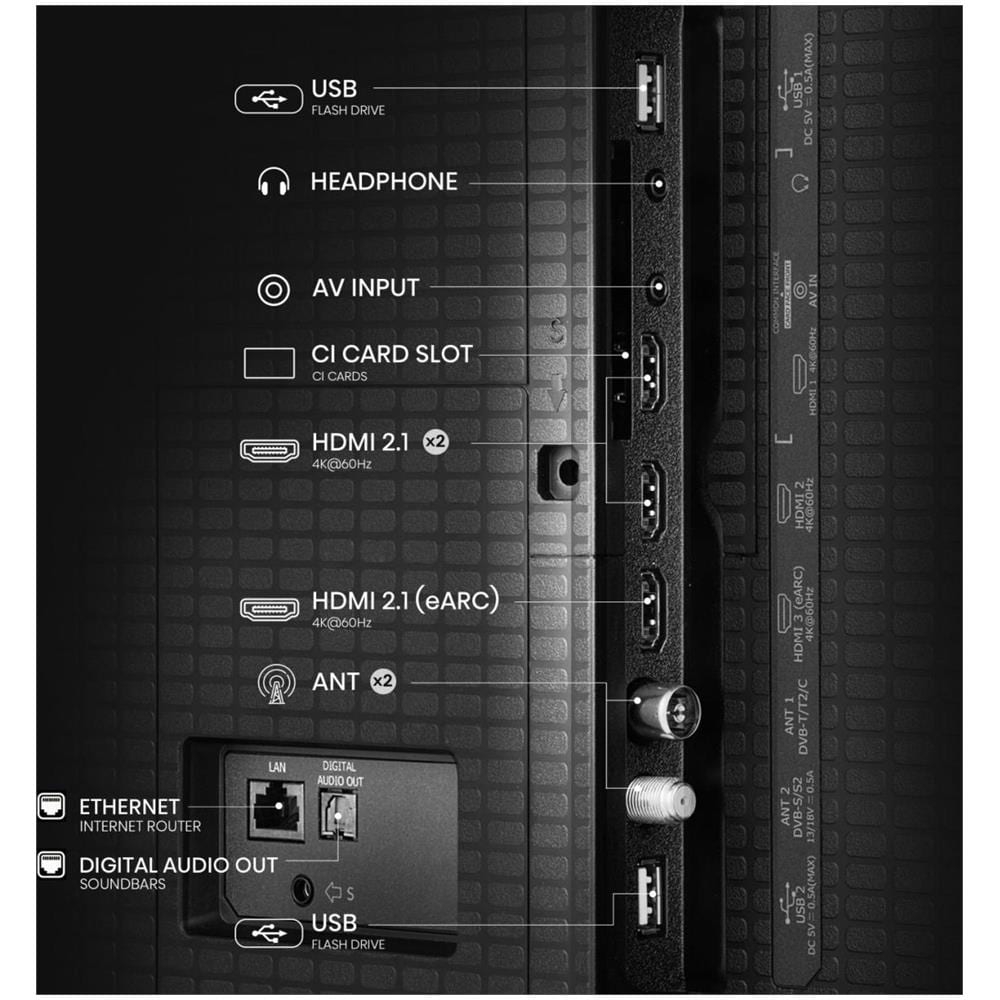 65 A79q Qled 4k Uhd Smart Vidaa Sub - Foto 6