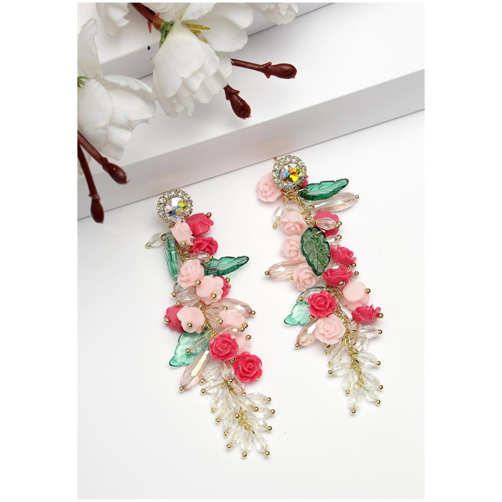 Collezione Diva Orecchini a Lampadario Floreali - Foto 2