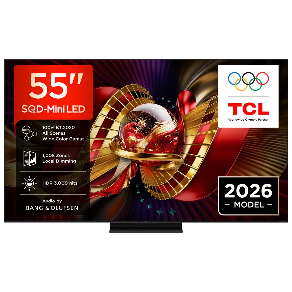 C8L TV 55C8L SQD Mini LED da 55", 4K HDR, 3000 nit, 1.008 zone di dimming, Google TV, 144Hz, Dolby Vision & Atmos, Audio Bang & Olufsen - Foto 1