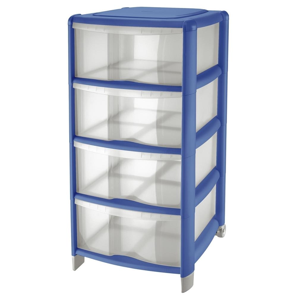 Mobile Multiuso 4 Cassetti, 38,5x39,5xh. 86 Cm, 8 Colori Assortiti - Foto 1