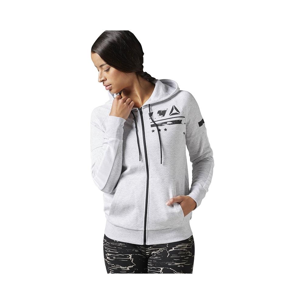 Sweathirt Crossfit Bk2896 Wor Cs Fz Grey Melange Small - Foto 1