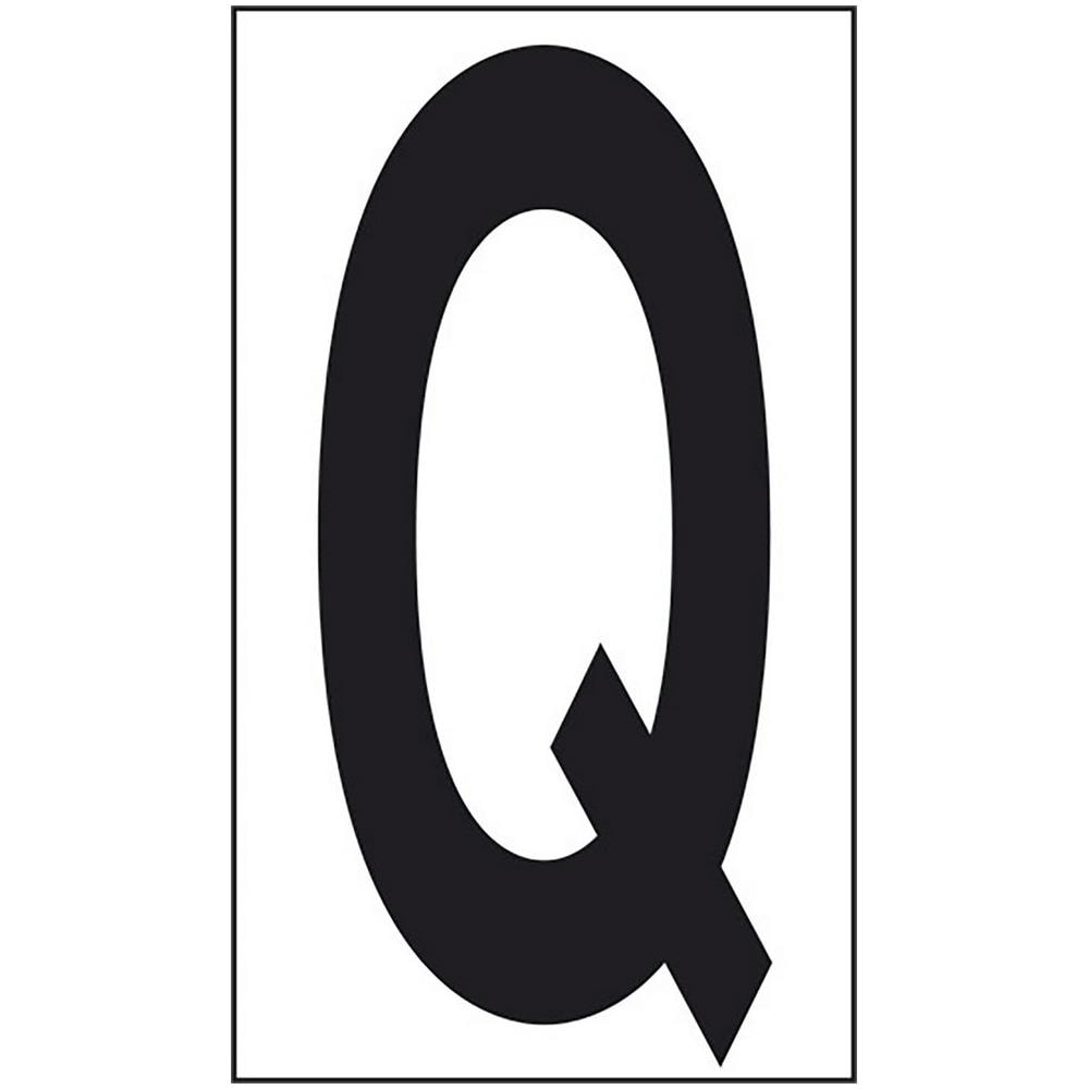 Adesivo Lettera Q Abitazioni Uffici Luoghi Pubblici 10cmx5,6cm - Foto 2