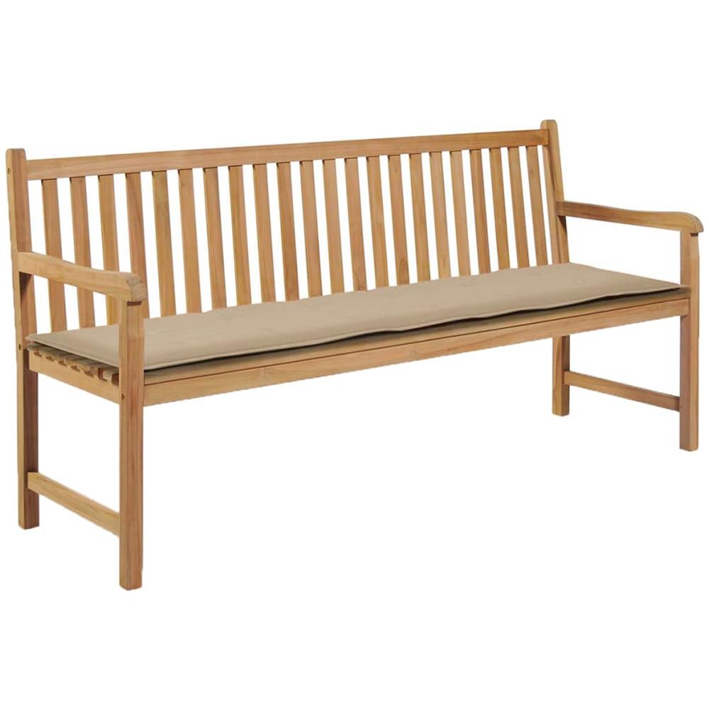 beige 180 x 40 cm Cuscino per panchina e panchina per esterni
