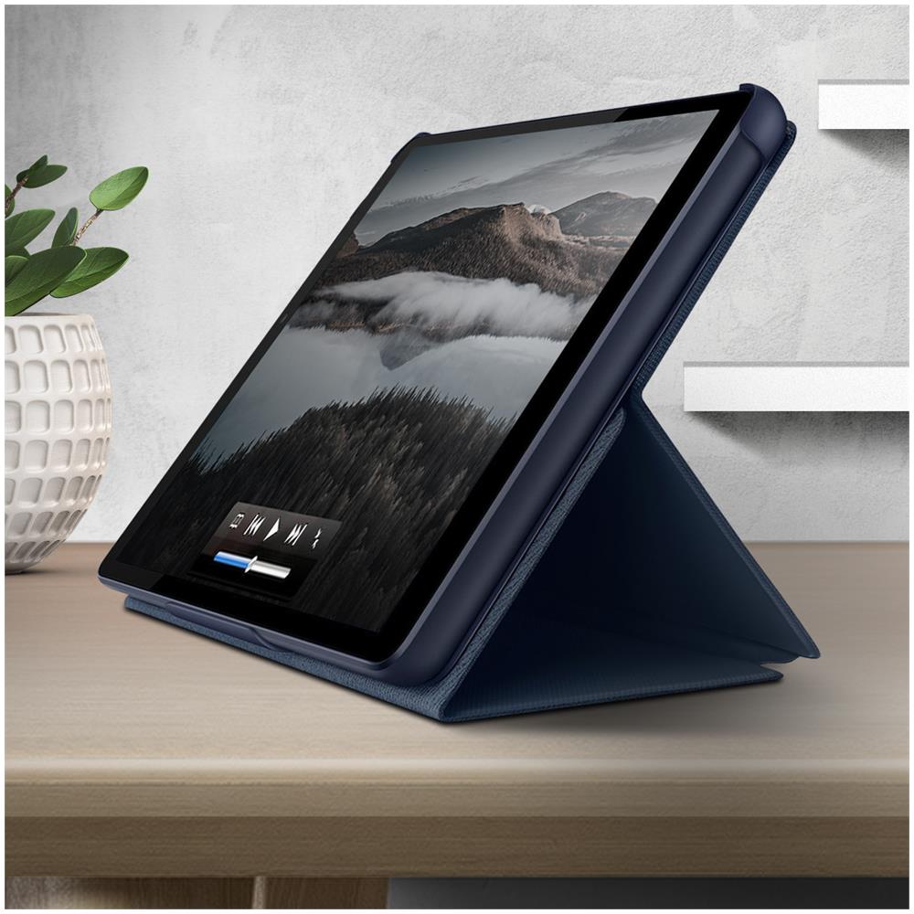 Custodia Huawei Matepad T8 Integrale Supporto Flip Cover Original Blu Grigio - Foto 2