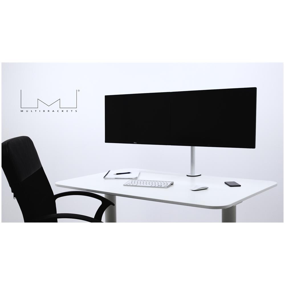 M VESA Officeline Dual 30" Morsa / Bullone di ancoraggio Bianco - Foto 7