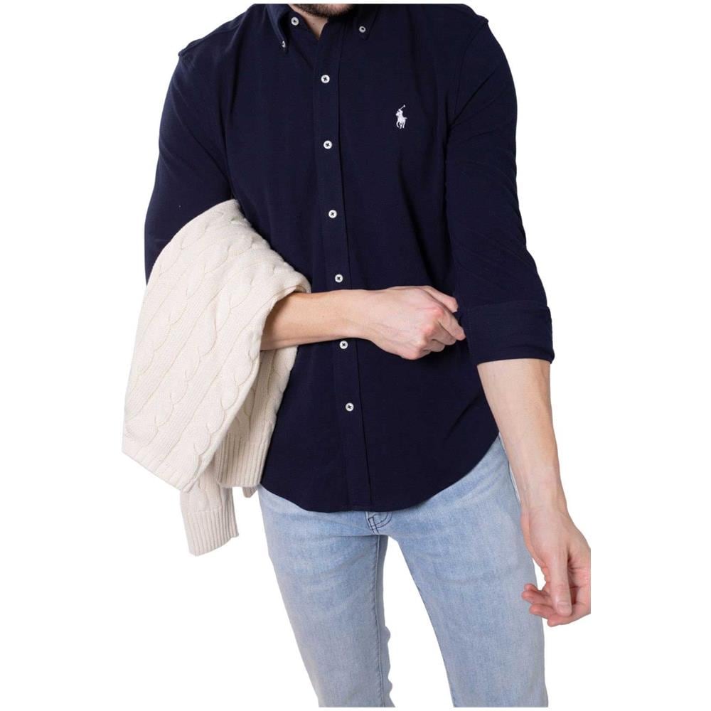 Camicia Uomo Leggera In Piqué Bianco - Foto 2