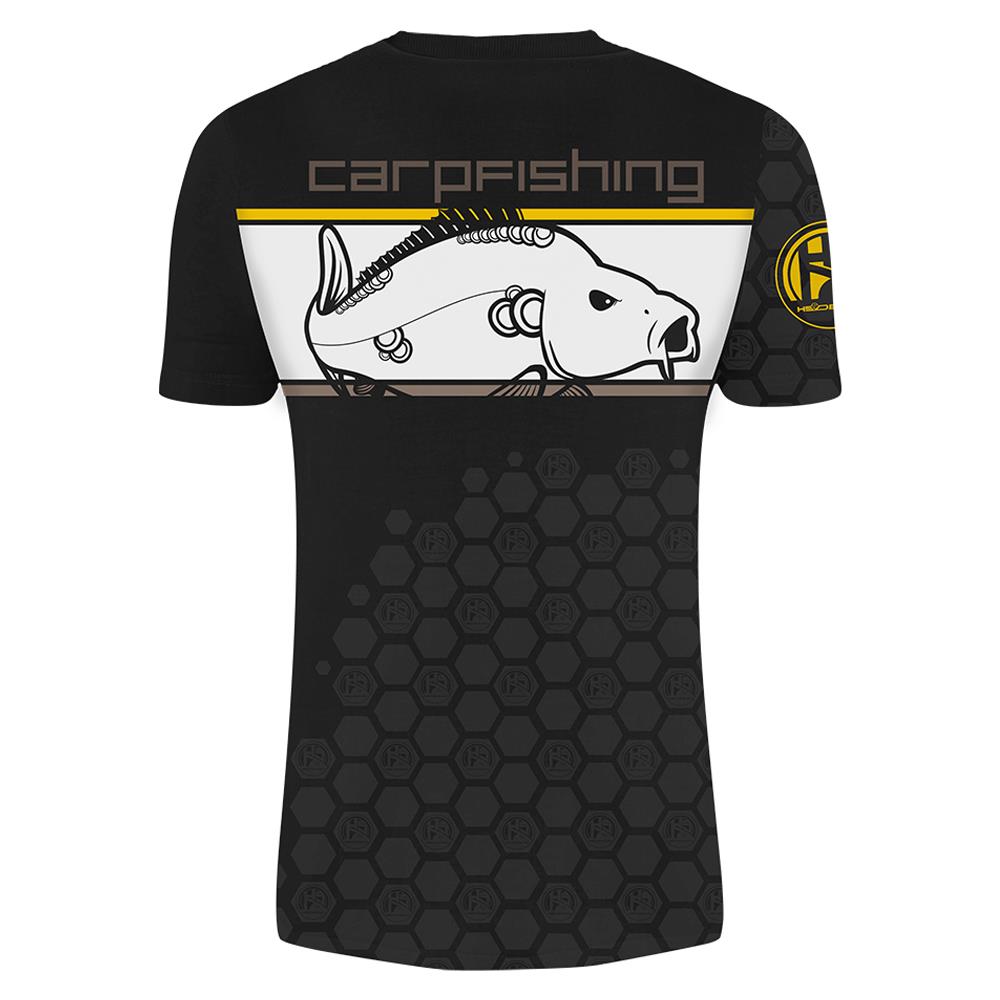 T-shirt Linear Carpfishing Xxl Nero / giallo - Foto 3