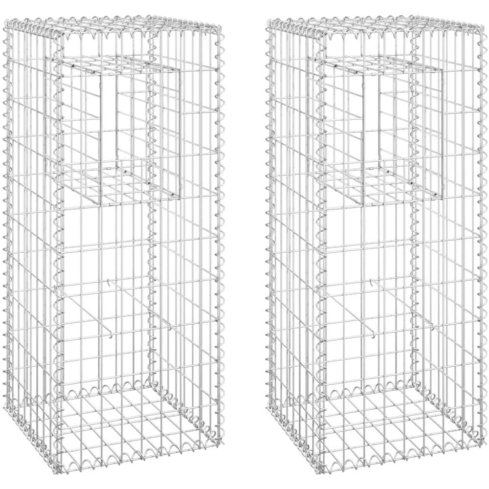 Cesti A Gabbione A Torre 2 Pz 40x40x100 Cm In Ferro - Foto 2