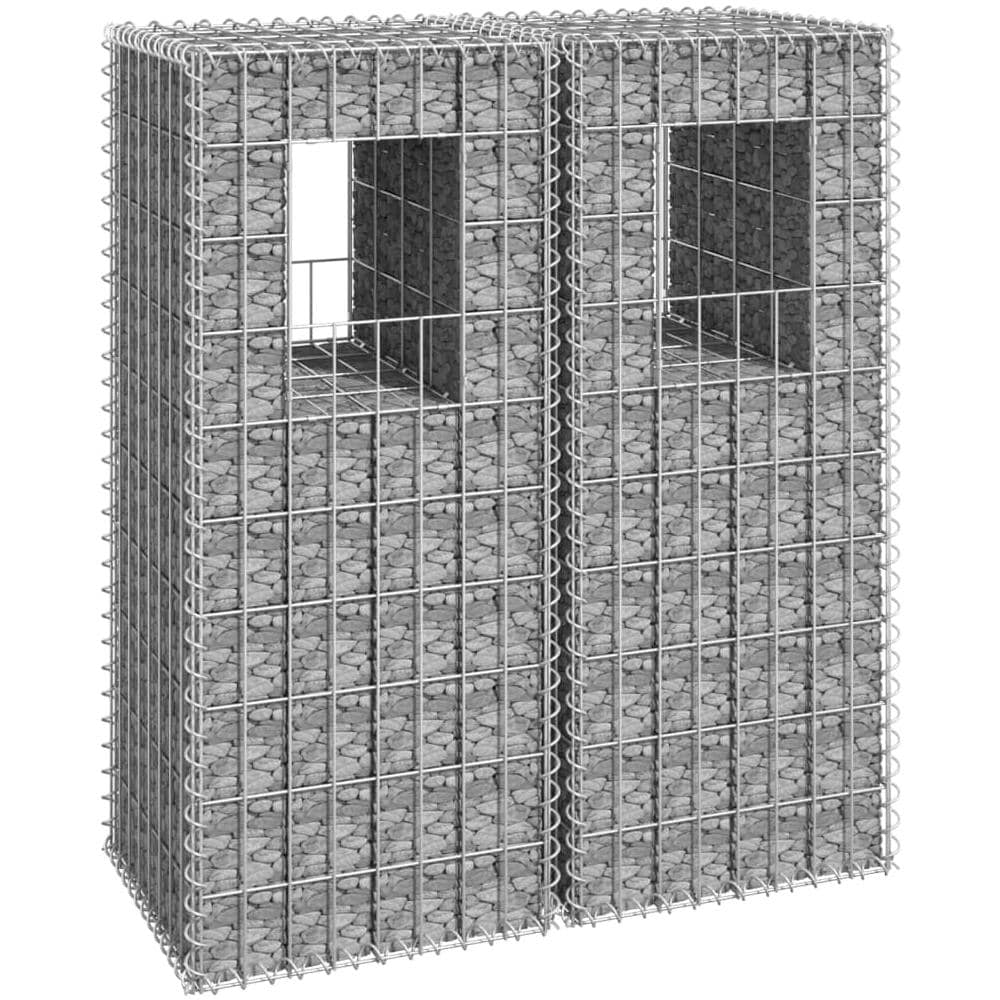 Cesti A Gabbione A Torre 2 Pz 40x40x100 Cm In Ferro - Foto 1
