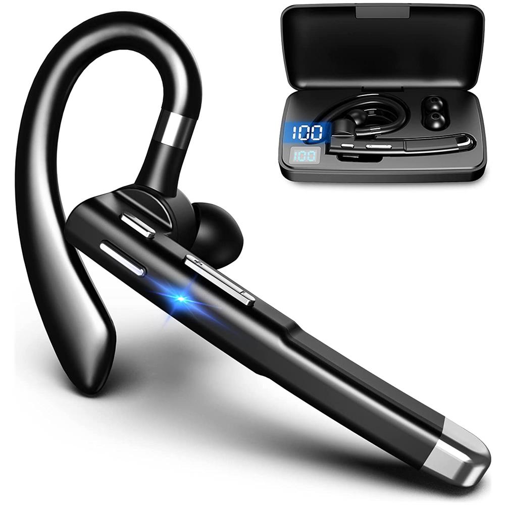 Utola - Auricolare Bluetooth V5.1, Auricolari Mani Libere Cuffie Bluetooth  Con Doppio Microfono Per La Riduzione Del Rumore Cuffie Senza Fili Con  500mah Led Custodia Di Ricarica Per Autobus, Ufficio, Guida - ePRICE