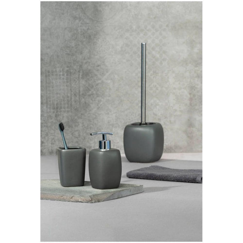Faro Grey Contenitore Spazzola+scopino Wc, - Foto 2