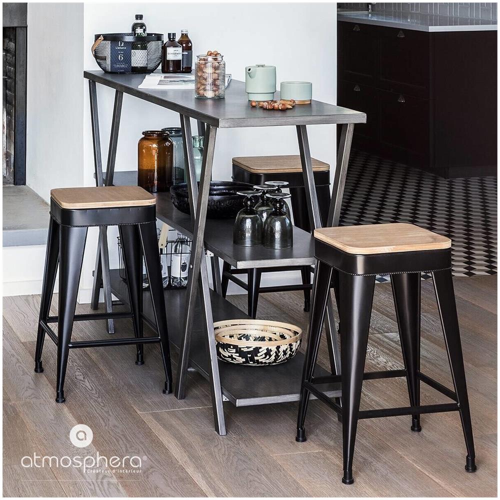 Taboret - Sgabello A Quattro Gambe, Metallo, Bar - Foto 2