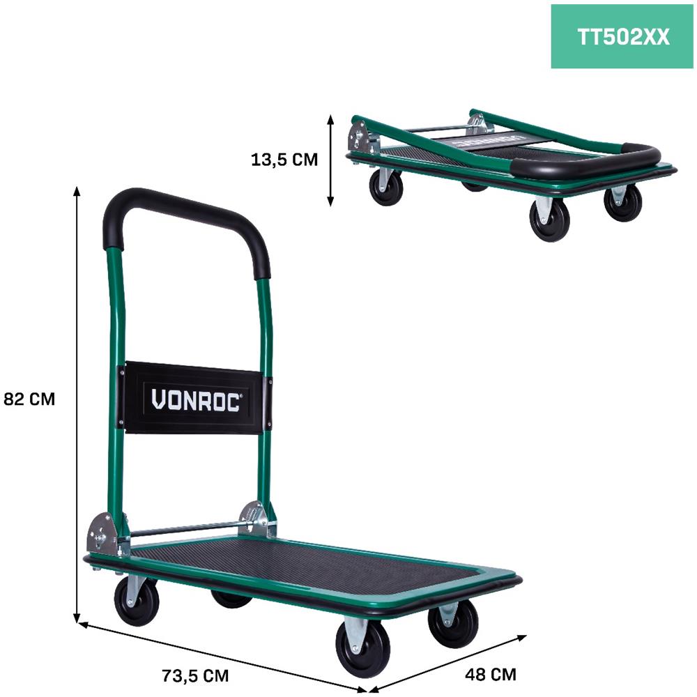 Carrello Da Trasporto Pieghevole. Portata Max 150kg - Foto 5
