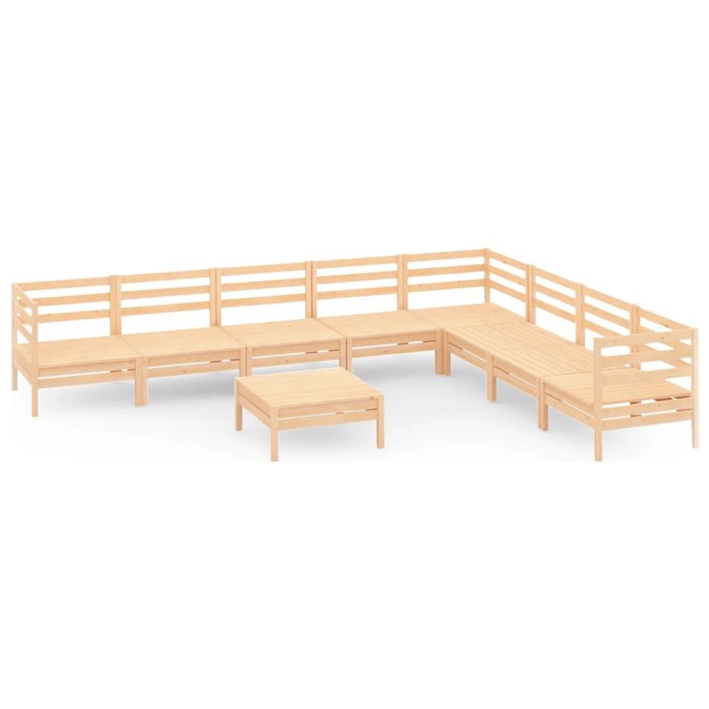 Set Salotto da Giardino 9 pz in Legno Massello di Pino - Foto 2