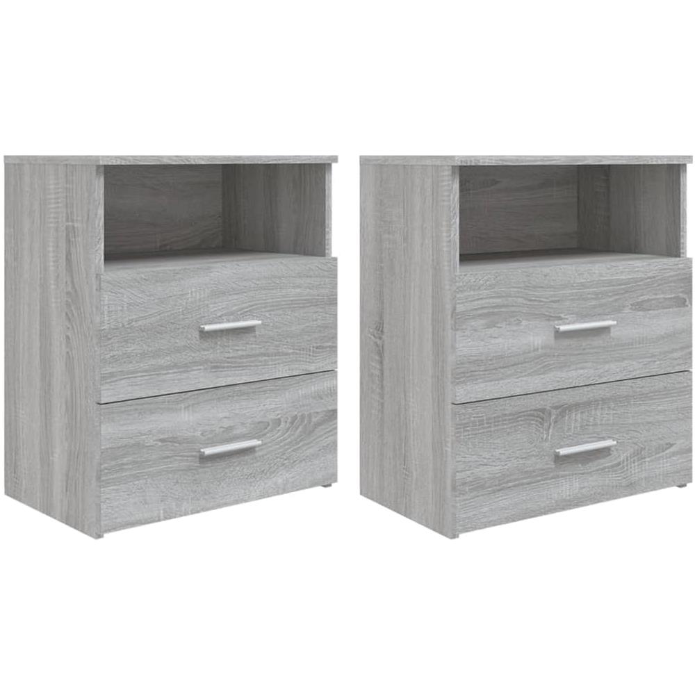Comodini 2 Pz Grigio Sonoma 50x32x60 Cm - Foto 1
