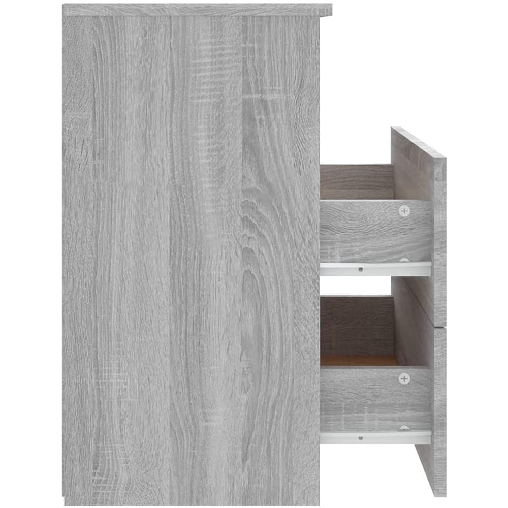 Comodini 2 Pz Grigio Sonoma 50x32x60 Cm - Foto 8